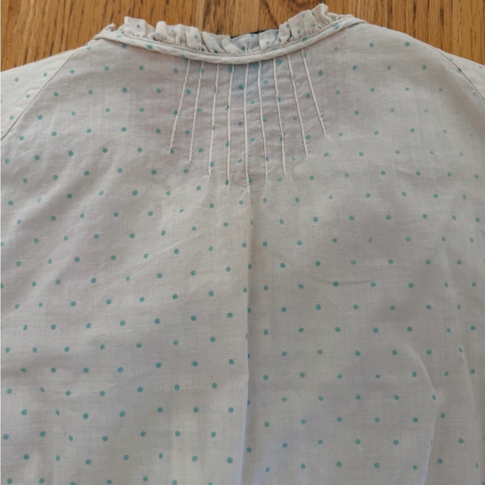 Marc Jacobs Cream Ruffled Blouse - Picture 7 of 9